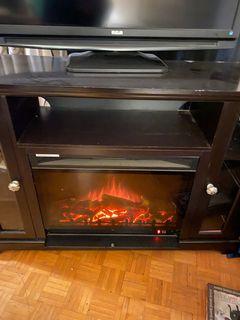 FIREPLACE TV STAND