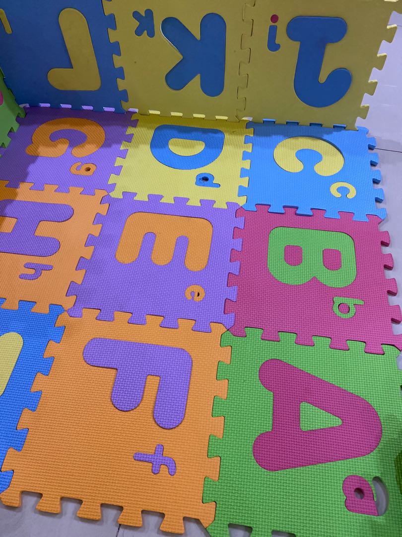 Foam playmat puzzle, Alphabets and numbers, Babies & Kids, Infant