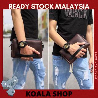 FREE POS READY STOCK💝 KOALA Man Leather Box twice love Sling Bag Lelaki Clutch Tangan Men Beg