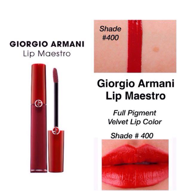 Giorgio Armani Lip Maestro 400, Beauty & Personal Care, Face, Makeup on  Carousell