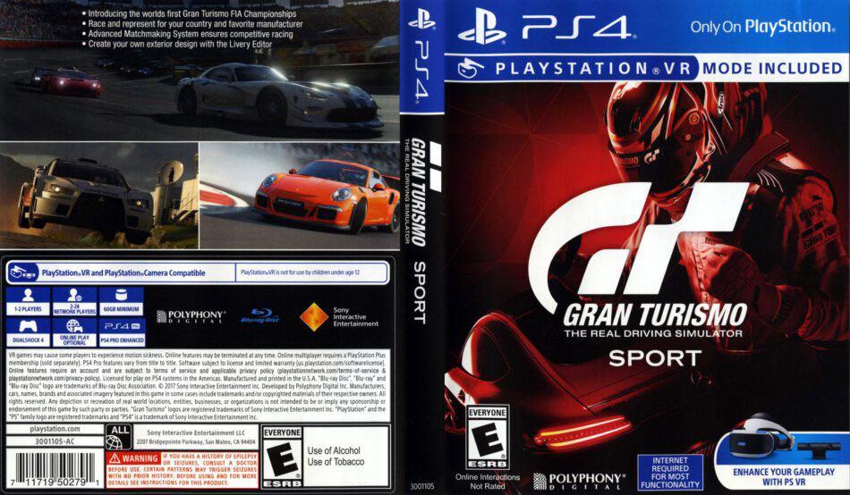 Gran turismo outlet sport ps4 used