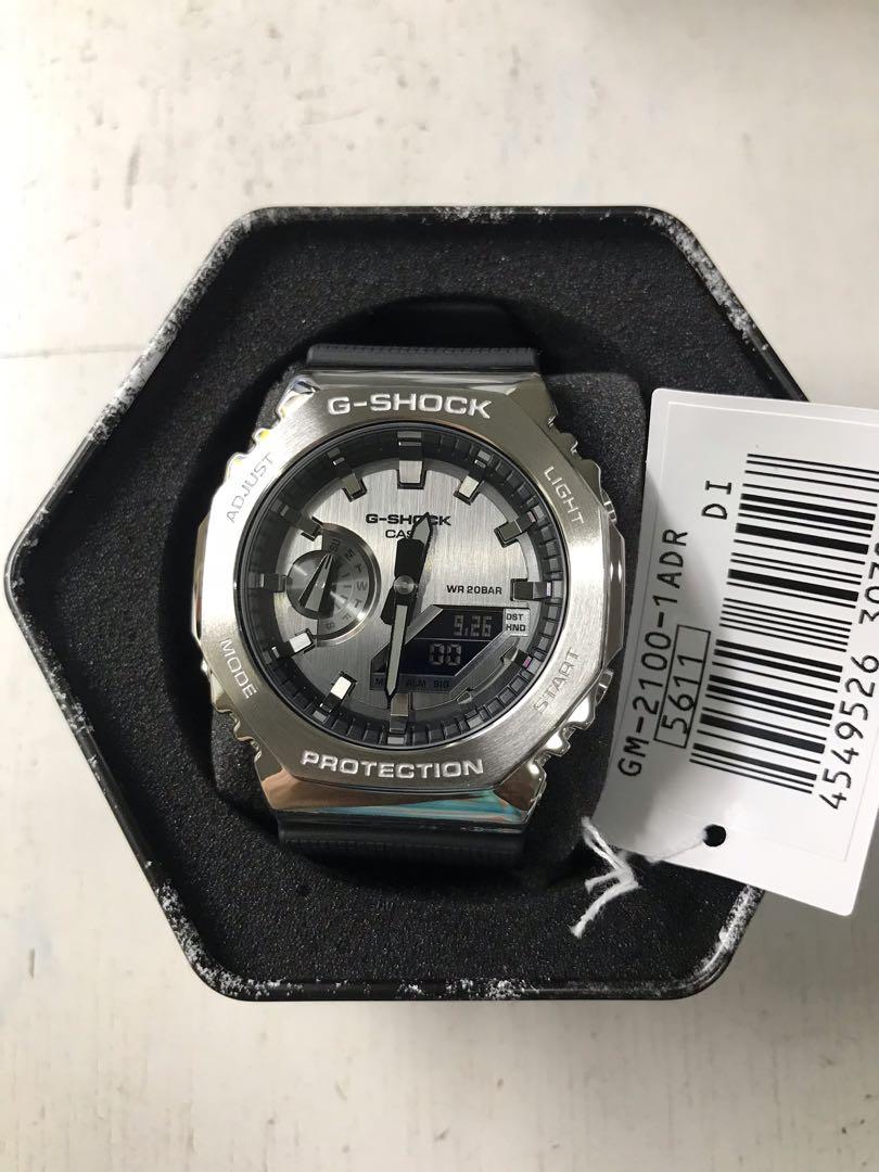 Gshock Casioak Steel GM2100-1A (Category: Men's Watches) located in Manila. Submitted by seikowatchfactory (Listing ID 1115839273, Image 1). Description: Contact: +639178302158 sms/viber/whatsapp/wechat/telegram Brand New in Box Authentic Gshock 10/10 Model: GM2100-1A Price: 9500 pesos Specifications: Size of Case: 49.3 x 44.4 x 11.8mm Total Weight: 72g Case / bezel material: Resin / Stainless steel Resin Band Neobrite Shock Resistant Mineral Gla