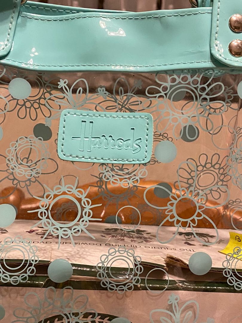 Harrods transparent new arrivals bag