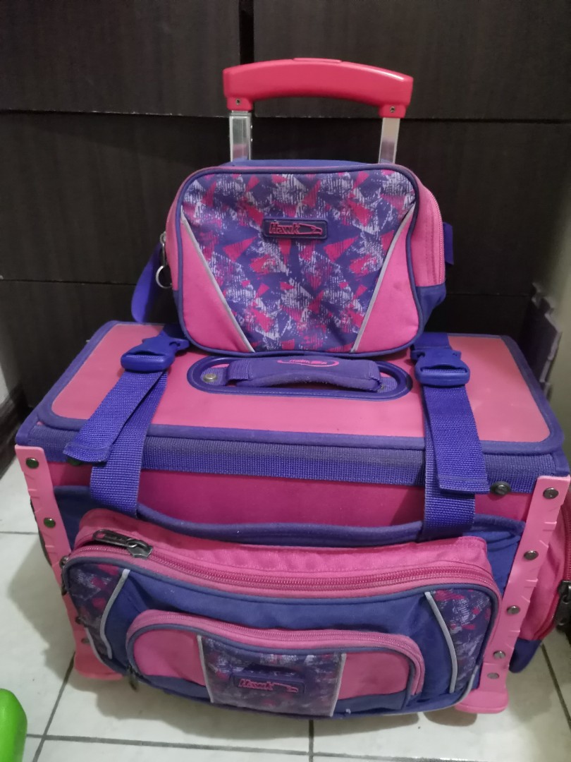 Hawk trolley deals school bag