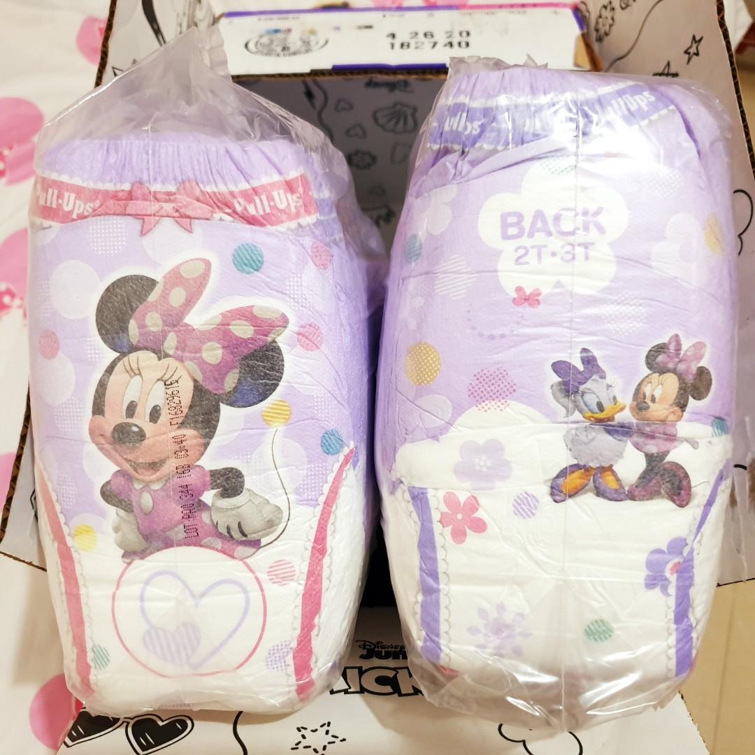 HUGGIES PULL UPS MINNIE MOUSE XL, Babies & Kids, Bathing & Changing,  Diapers & Baby Wipes on Carousell