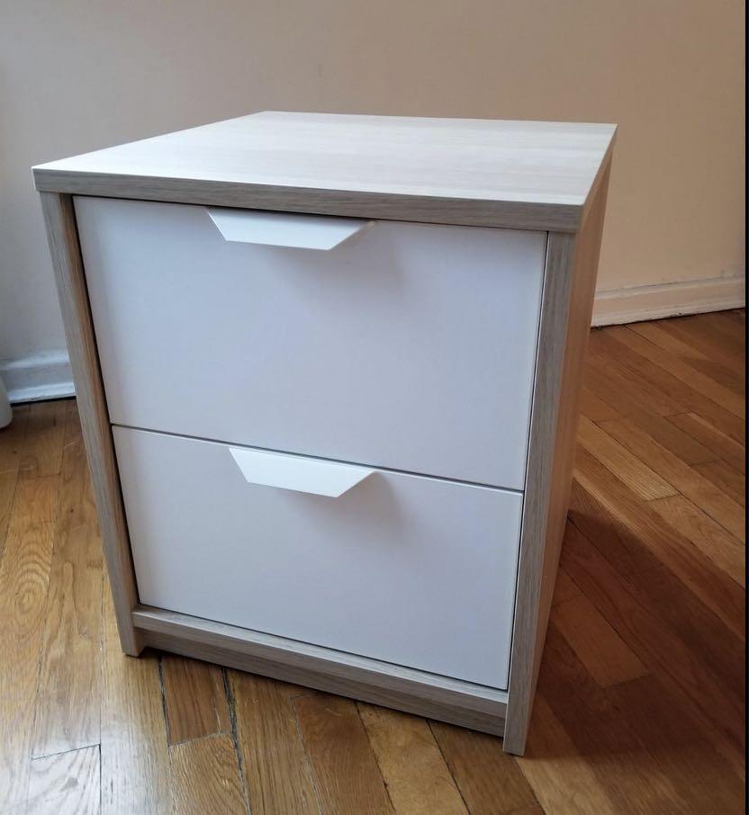 IKEA drawers ASKVOLL nightstand 2 drawers, Furniture & Home Living
