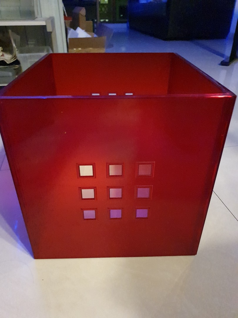 Red kallax boxes new arrivals