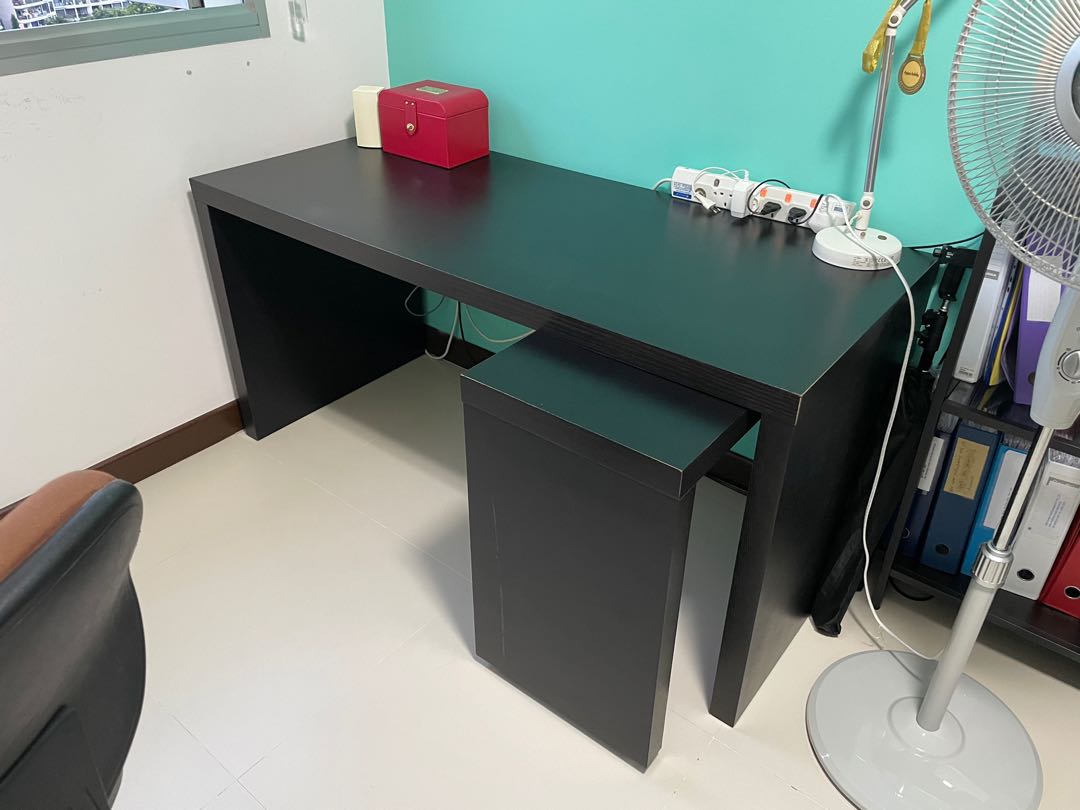 IKEA L shape table, Furniture & Home Living, Furniture, Tables & Sets