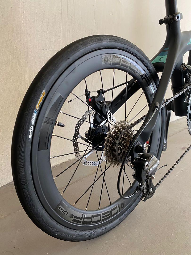 Java Aria Carbon Fiber 20inch 18 Speed Folding Bike, Sports Equipment