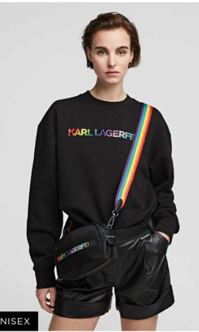 Karl Lagerfeld Rainbow Camera Nylon Bag, Luxury, Bags & Wallets on