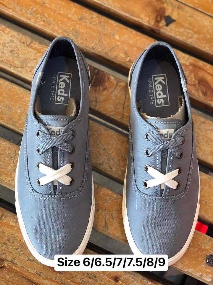 Keds Gray Double Shoelace, Women's Fashion, Footwear, Sneakers on Carousell