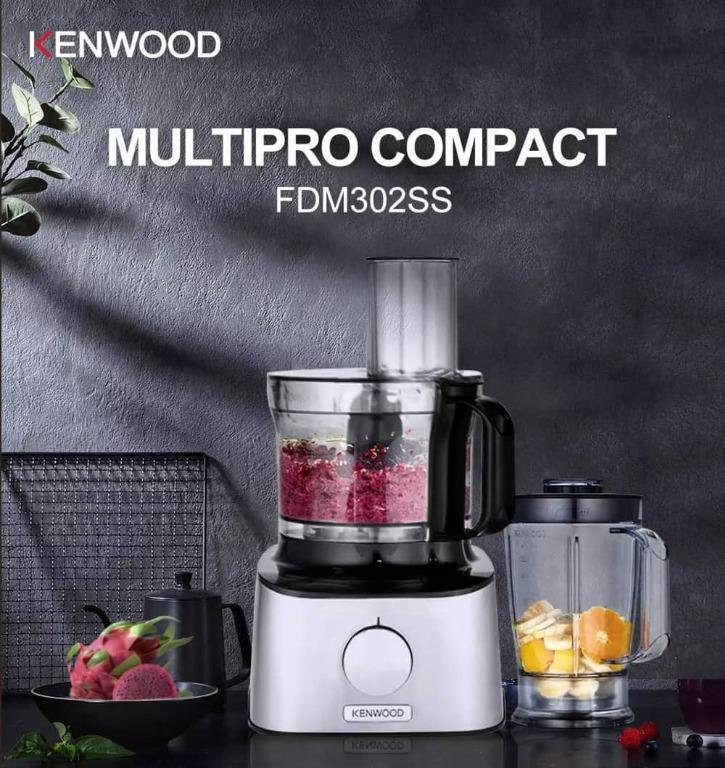 Kenwood FDM302SS Multi Pro Compact Food Processor with Dough Tool