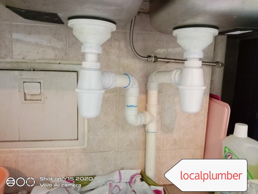 Kitchen sink waste/basin waste/ Bottle trap (Category: Bathroom & Kitchen Fixtures) located in Singapore. Submitted by localplumber (Listing ID 1076451601, Image 3). Description: 📱📲WhatsApp 81448081 💦KITCHEN SINK WASTE AND BOTTLE TRAP. 💦BASIN WASTE AND BOTTLE TRAP..