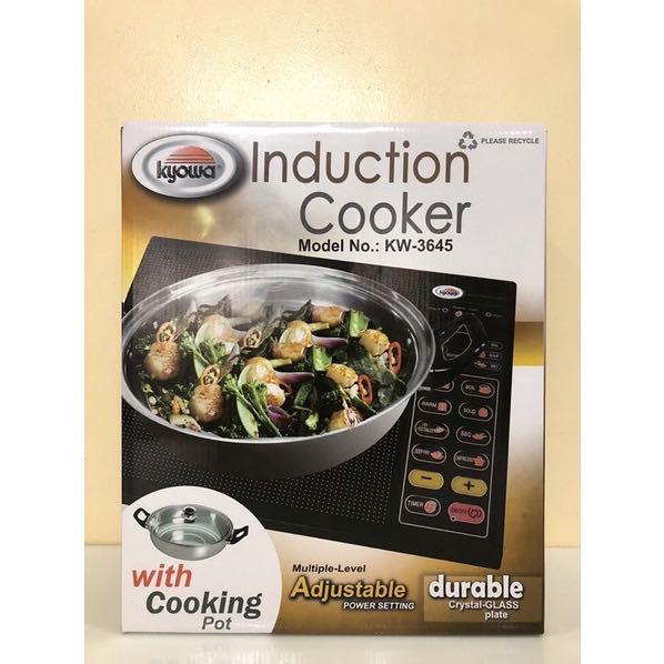 Kyowa Induction Cooker KW-3645 (Category: Cookers) located in Manila. Submitted by pickandclick.mart (Listing ID 1115768316, Image 2). Description: Kyowa Induction Cooker KW-3645 -Voltage: 220V -Single Induction Range -With Free Pot -Preset and Manual Selection Heating Function -Multiple Level Adjustable Power Level -Durable Crystal Glass Plate -Uses No Open Flame- Guaranteed Safe to Use -1400W .