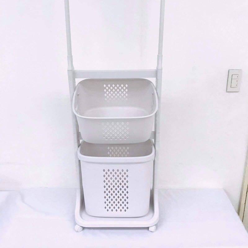 Laundry Basket with Hanging Rack, Furniture & Home Living, Home