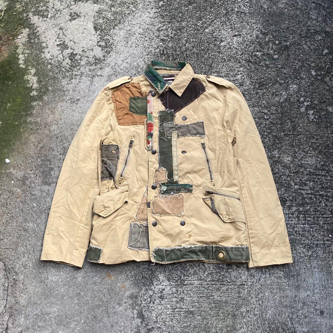 Levis custom patchwork military jacket, Men's Fashion, Coats, Jackets and  Outerwear on Carousell