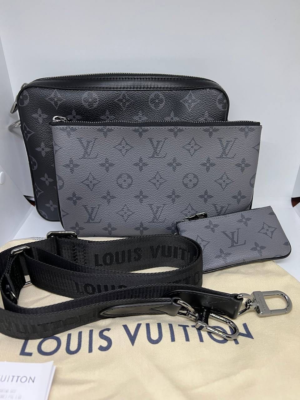 Louis Vuitton Trio Messenger, Luxury, Bags & Wallets on Carousell