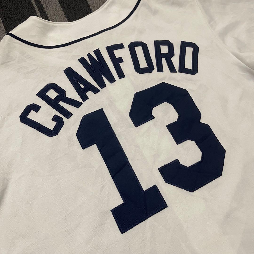 Rays Majestic Mens MLB Carl Crawford #13 Tampa Bay Jersey Size 52