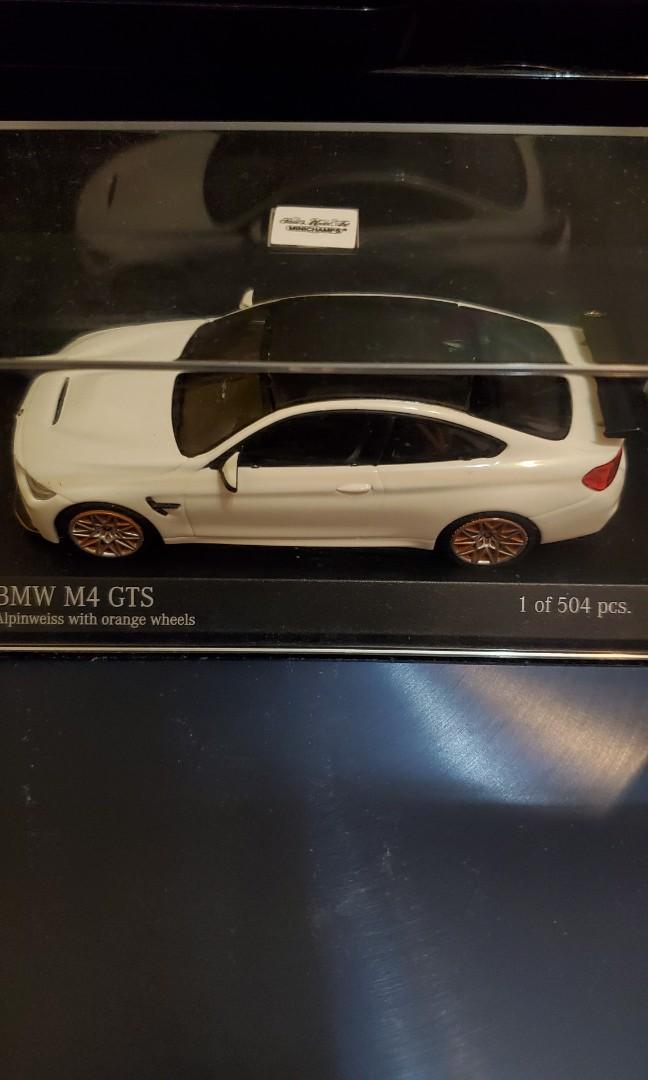 MINICHAMPS 1/43 BMW M4 GTS 2016 1:43, 興趣及遊戲, 玩具& 遊戲類