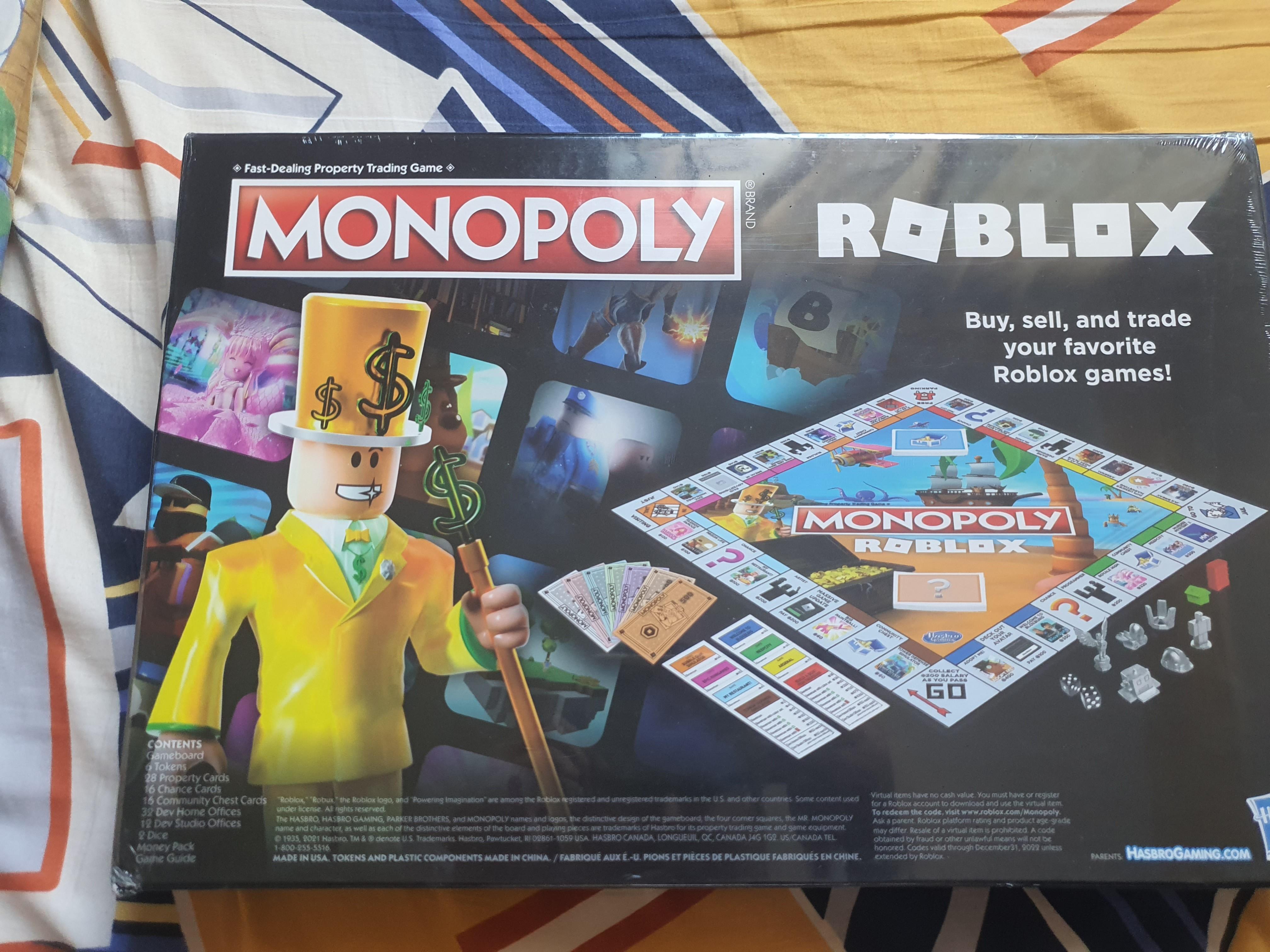 [Ready Stock] Monopoly Roblox Edition 2022, Hobbies & Toys, Toys