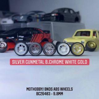MotHobby BNDS Tayar Tire Wheels 1/64 8.9mm 9.8mm
