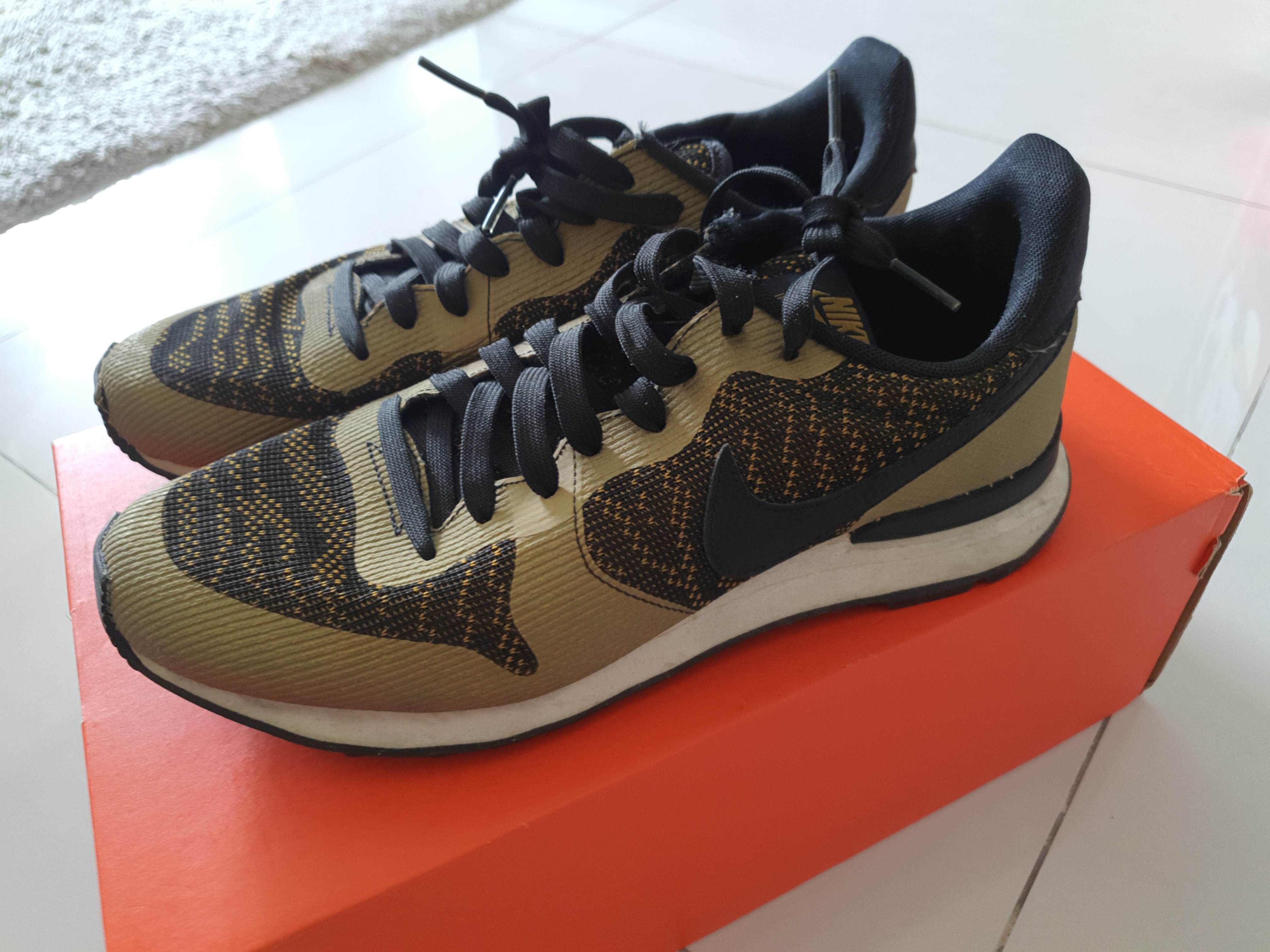 Nike Black Gold Sneakers Women s Fashion Footwear Sneakers on Carousell
