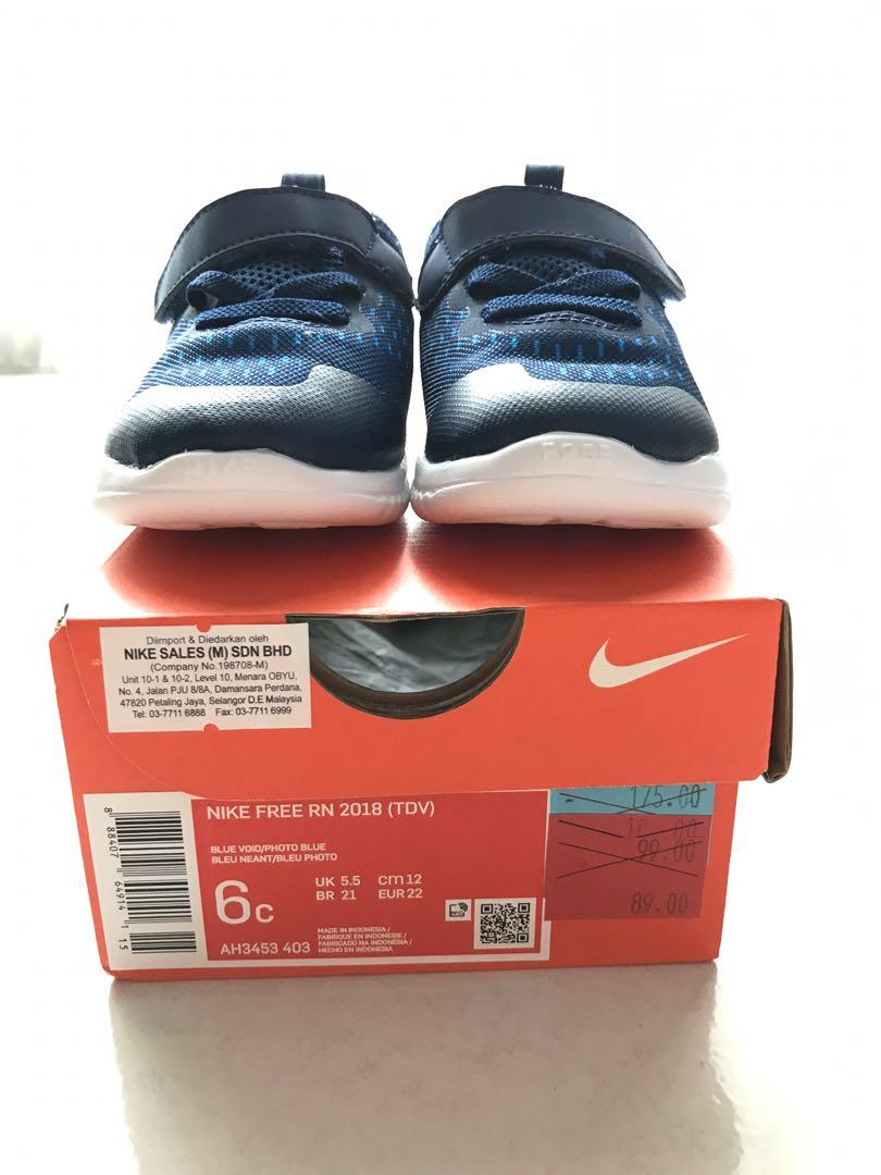 NIKE Free RN 2018 TDV Size 6C