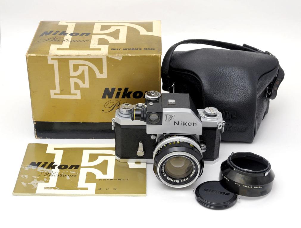 Nikon F photomic 50mm f1.4 (大眼雞測光頂) 連盒, 攝影器材, 相機