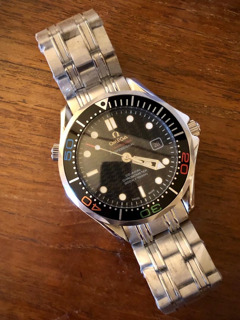 Omega seamaster diver, Fesyen Pria, Jam 
