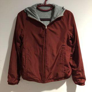 Original Uniqlo Maroon Reversible Parka
