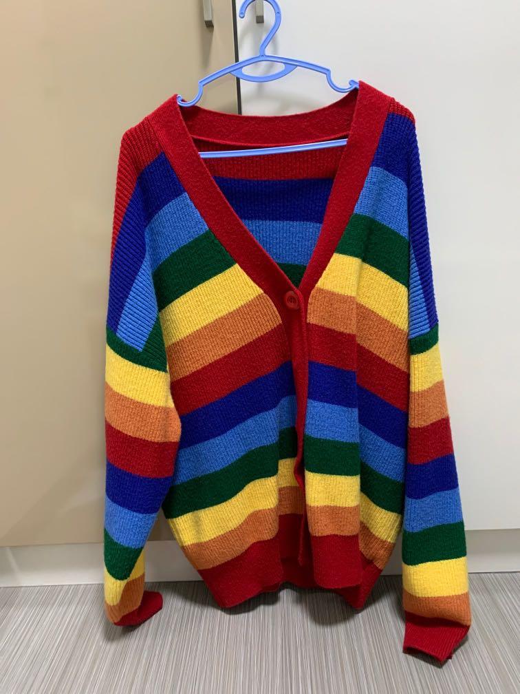 Rainbow cardigan new arrivals