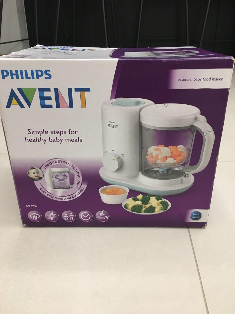 Philips Avent Essential Baby Food Maker SCF862/02 BPA Free Steamer Blender