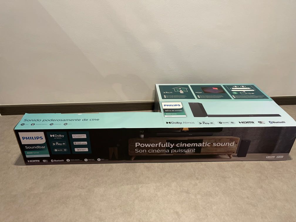 PHILIPS TAB8805/10 3.1 CH SOUNDBAR HDMI ARC AND DOLBY ATMOS, Audio