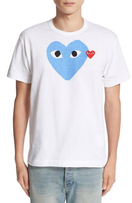 heart face graphic tee