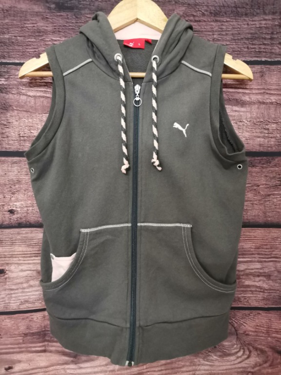 Sleeveless hoodie puma discount