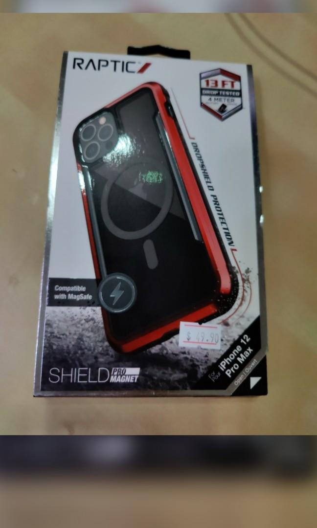 Raptic Shield Wallet | iPhone 12 Pro Max Case Red