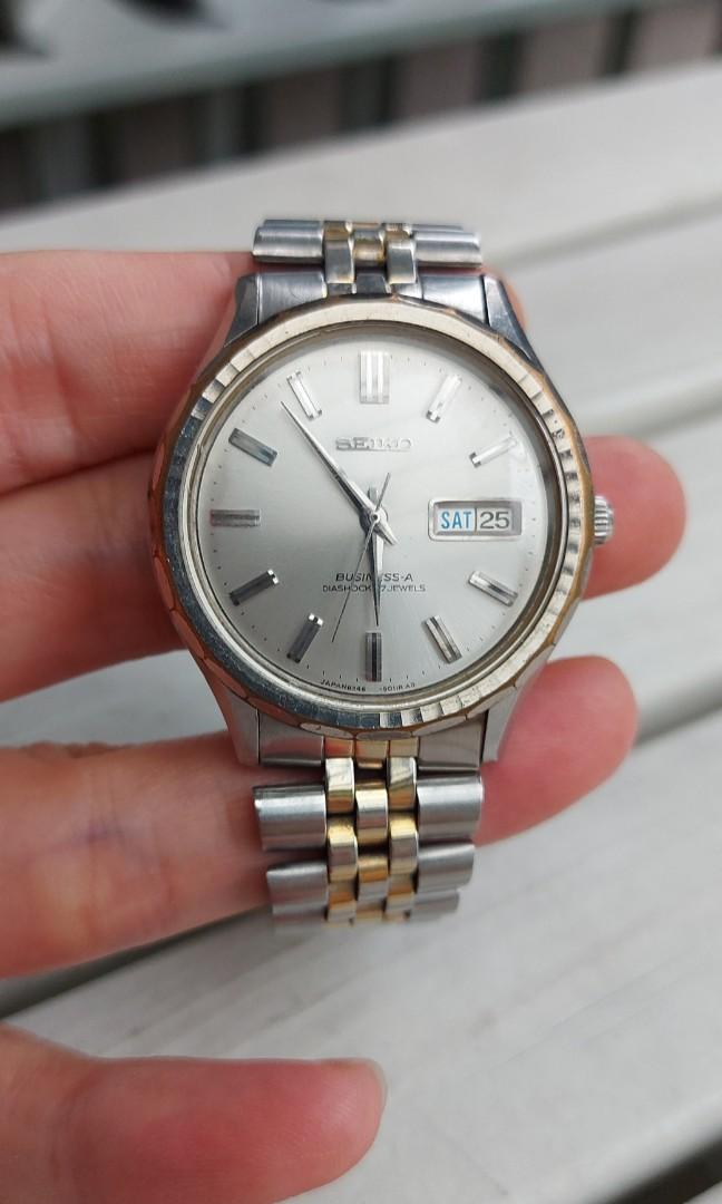 Rare Seiko Business A with Fluted Bevel Bezel 8346-9010, Men's Fashion,  Watches & Accessories, Watches on Carousell