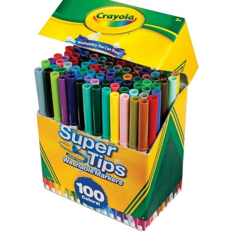 Crayola Super Tips Washable Markers 100 Count 