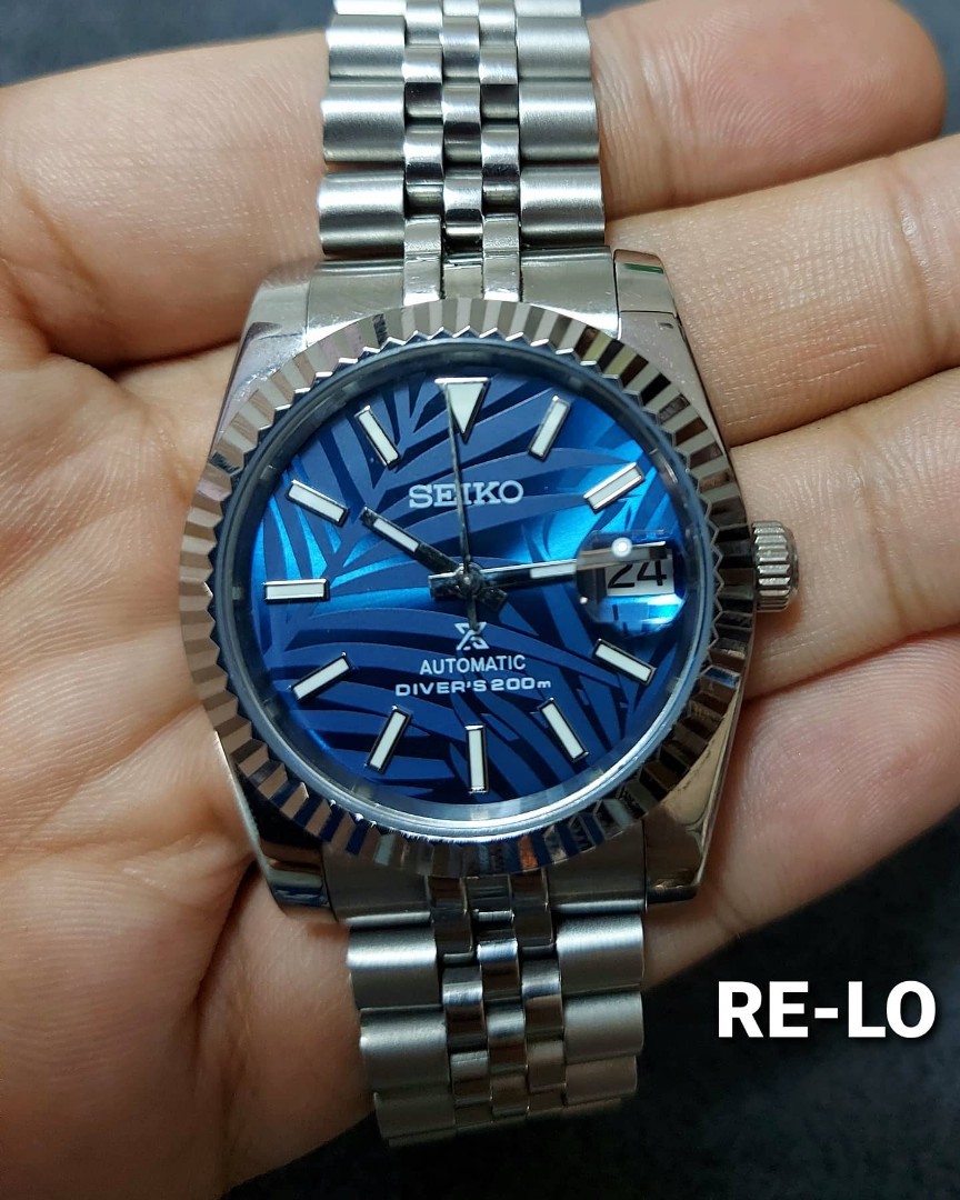 Seiko Datejust Mod, Men's Fashion, Watches & Accessories, Watches on  Carousell