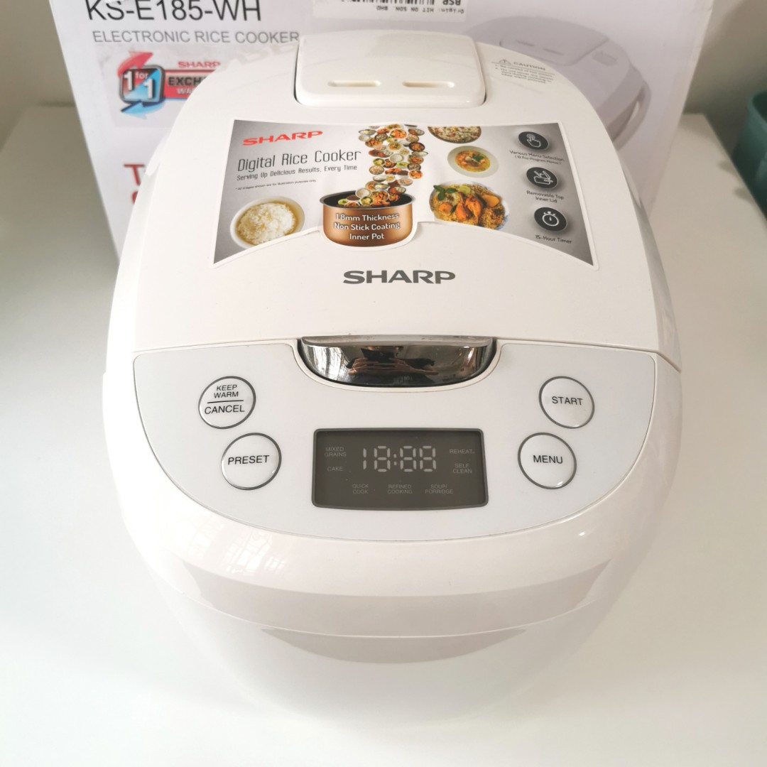 SHARP Digital Electric Rice Cooker (1.8L), TV & Home Appliances