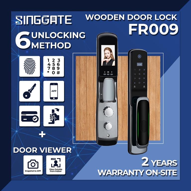 SINGGATE NEW Door Viewer Digital door lock FR009 Wifi Fingerprint Pin