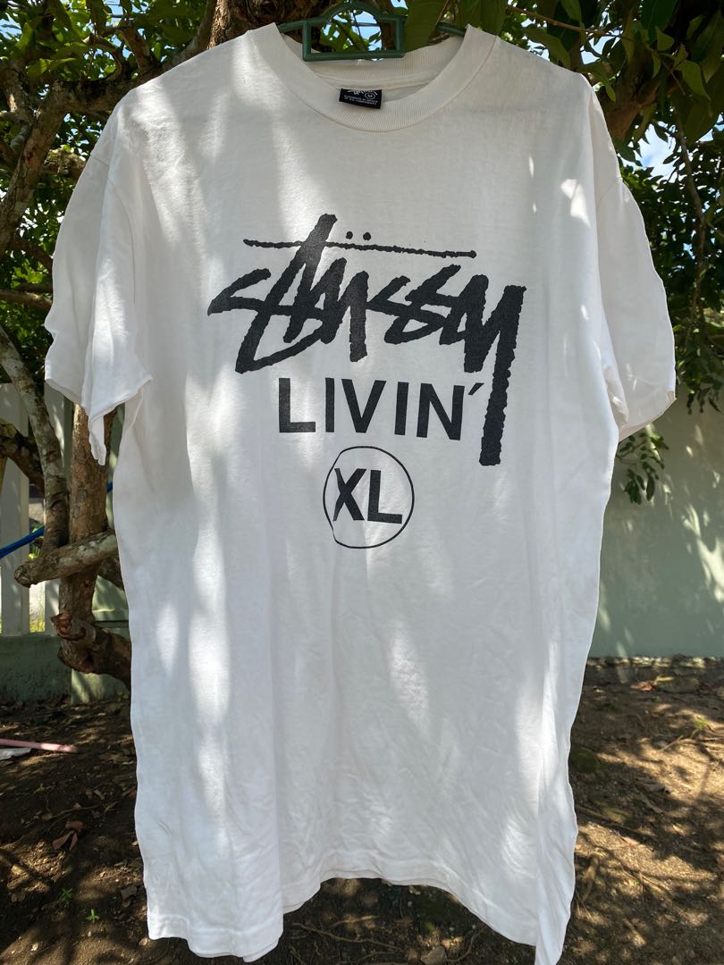 【Stussy】 Livin' Large T-Shirt White Stussy Livin' Large T-Shirt White | eBay