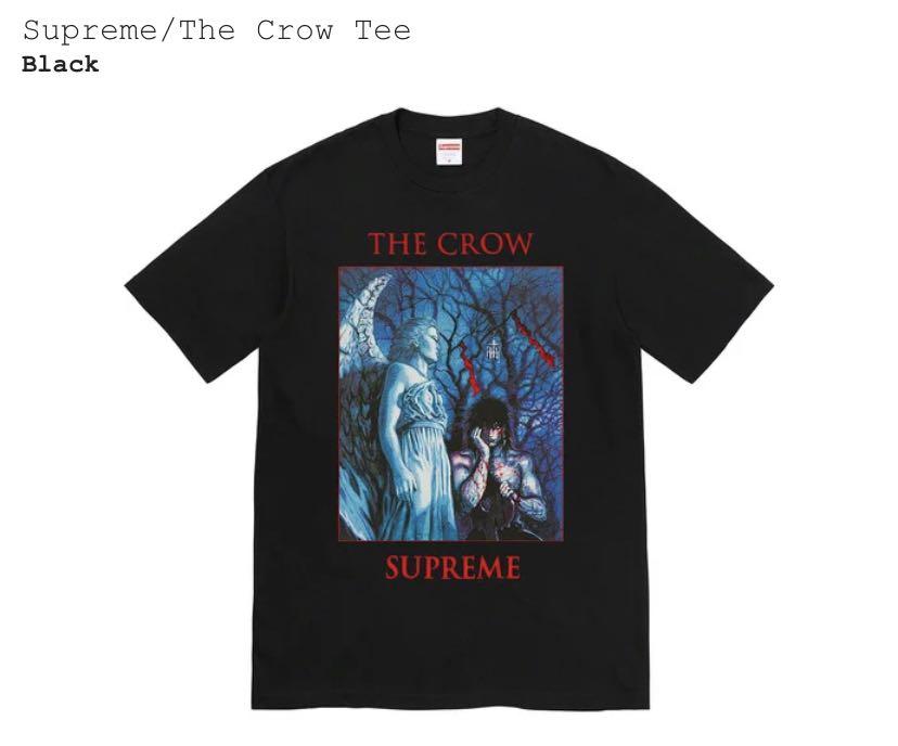 Supreme The Crow Tee Black Men s Fashion Tops Sets Tshirts