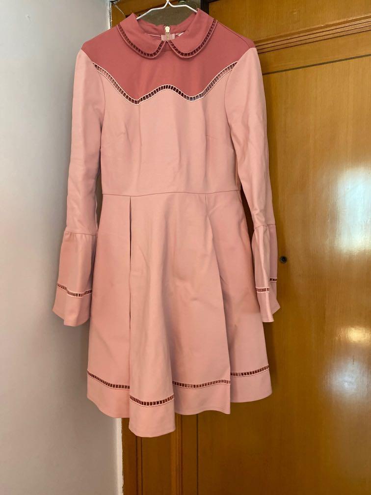 Ted Baker Pippiy Ladder Lace Skater Dress