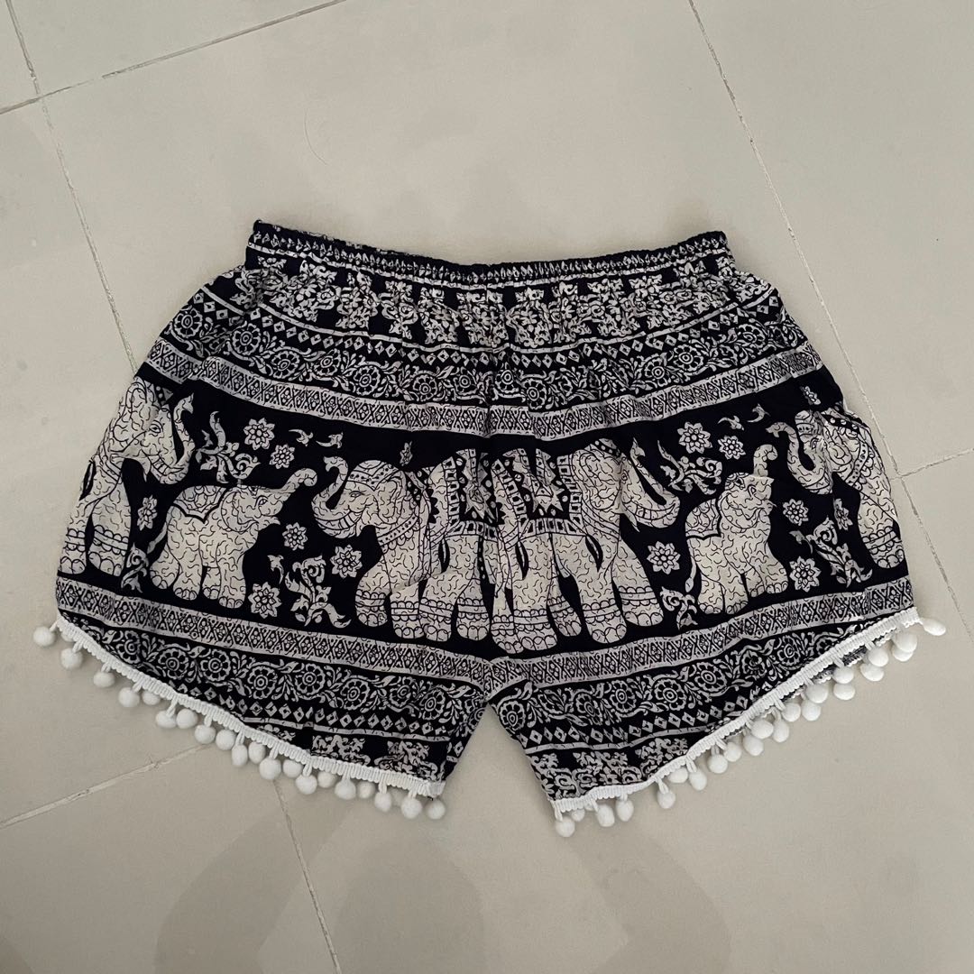thailand elephant shorts, Women's Fashion, Bottoms, Shorts on Carousell