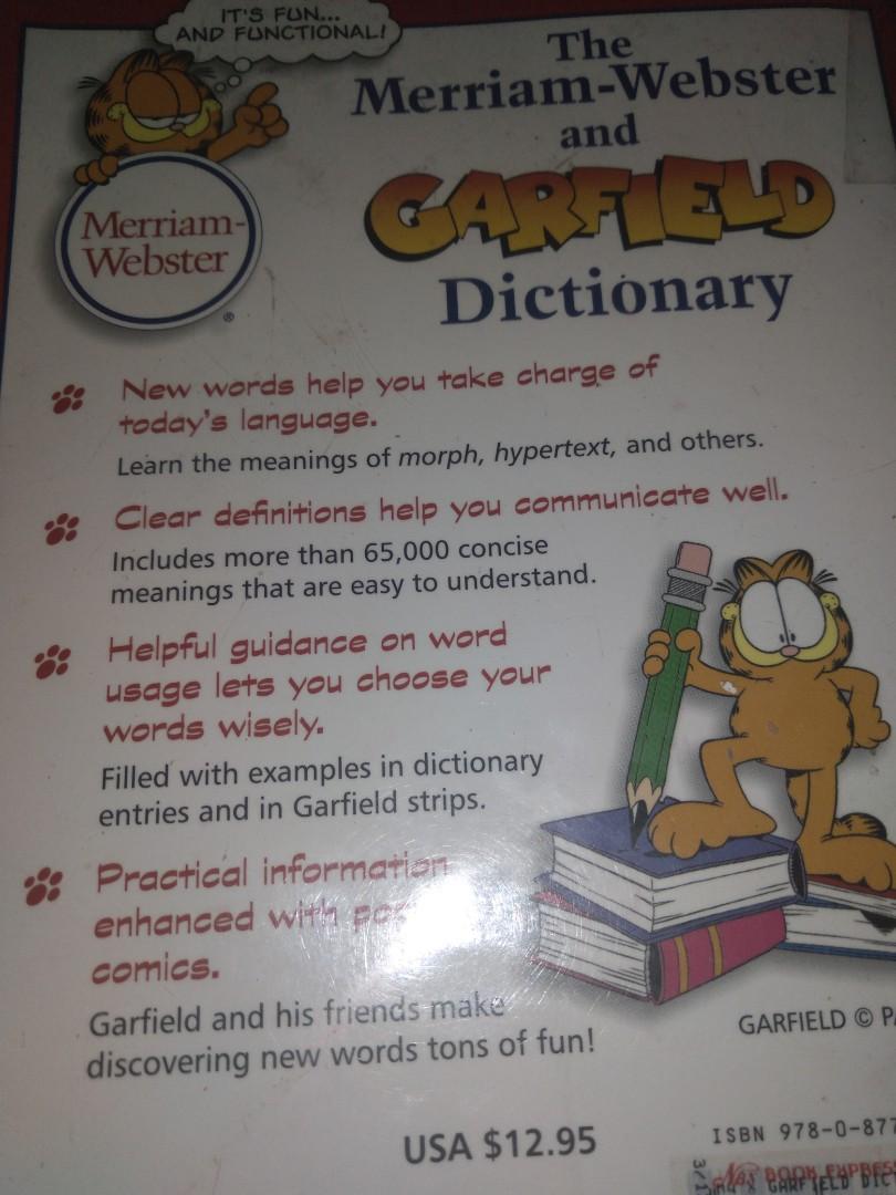 The Merriam-Webster and Garfield Dictionary with Comics, Hobbies & Toys ...