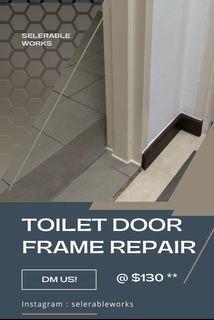 🔥Toilet door frame repair 🔥