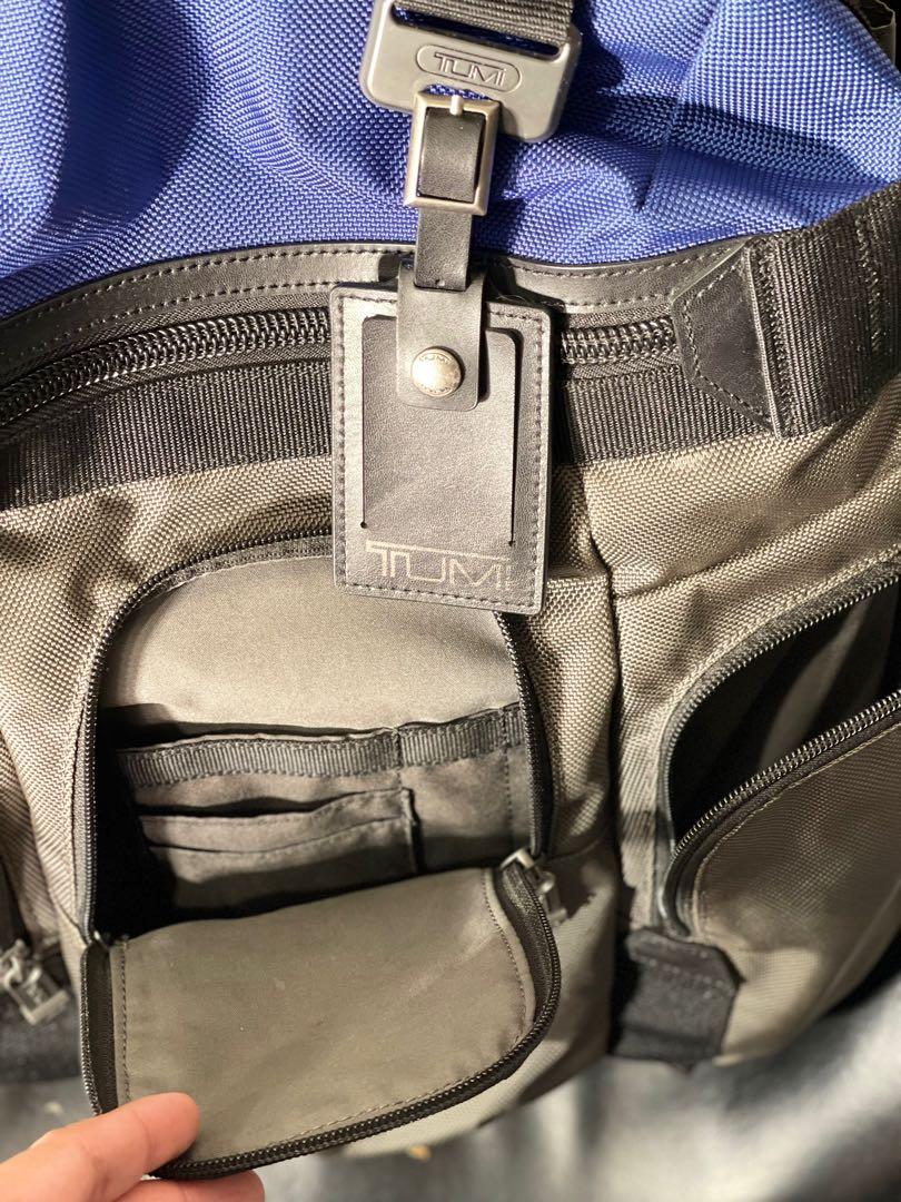Tumi Nickerson Triple Pocket Expandable Laptop Backpack Blue Gray