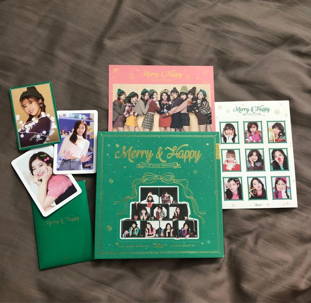 Twice Merry Happy Repackage Album Hobbies Toys Memorabilia Collectibles K Wave On Carousell