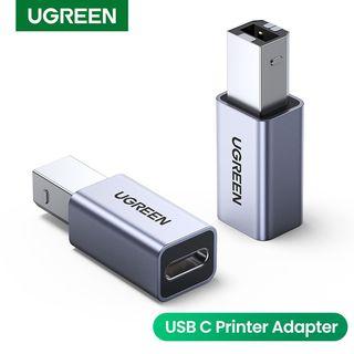 [with Freebie] Ugreen Original USB C Printer Adapter Type C Female to USB 2.0 B Male Fax Machine Scanner